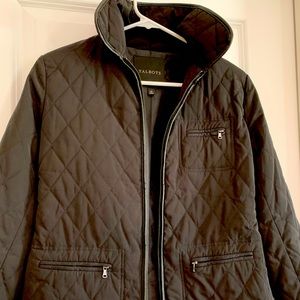 Talbots XS black quilted jacket